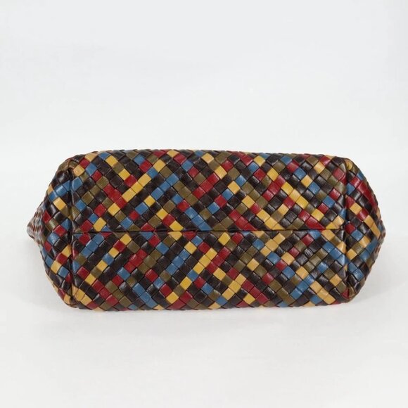 BOTTEGA VENETA INTRECCIATO Tote Bag Leather Brown Auth 126566V - Picture 9 of 16